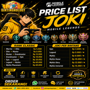 Layanan Joki Mobile Legends